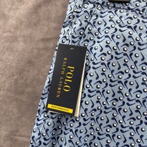 Polo Ralph Lauren Shorts‎ Mens 36 Performance Blue Golf Tailored Fit Print Loud